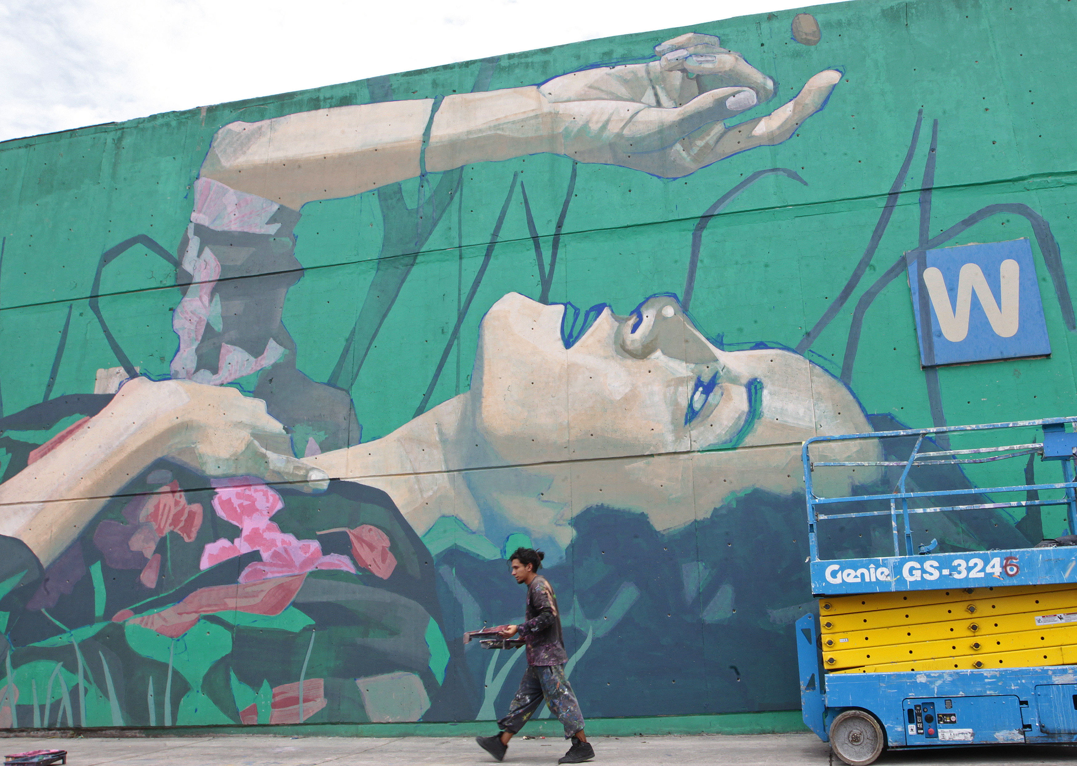 Resultado de imagen para Develan nuevos murales en Central de Abastos capitalina