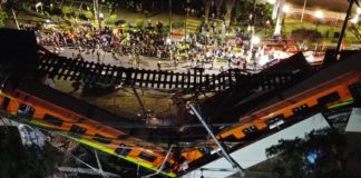 Se elevan a 23 los muertos y 65 los hospitalizados al desplomarse un metro en Ciudad de México
