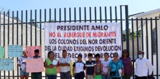 Protestaen el Cedeco por migrantes,Chiapas-EFE Noticias