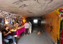 el "túnel peatonal del terror" en Tlaquepaque*