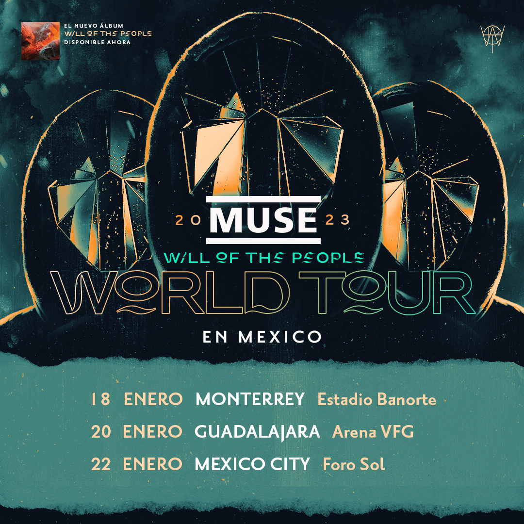 Muse llega con "Will of the People" Tour a Guadalajara - Setlist.me | Tu  guía de los mejores conciertos de México